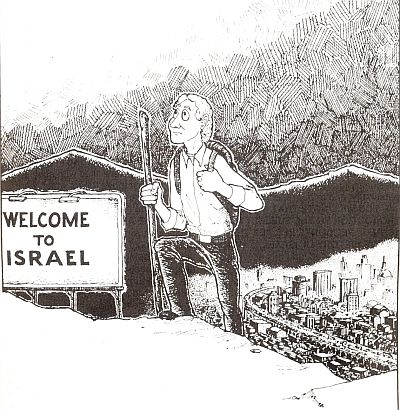 David leaving Israel after finding the truth about who the real Jews are.